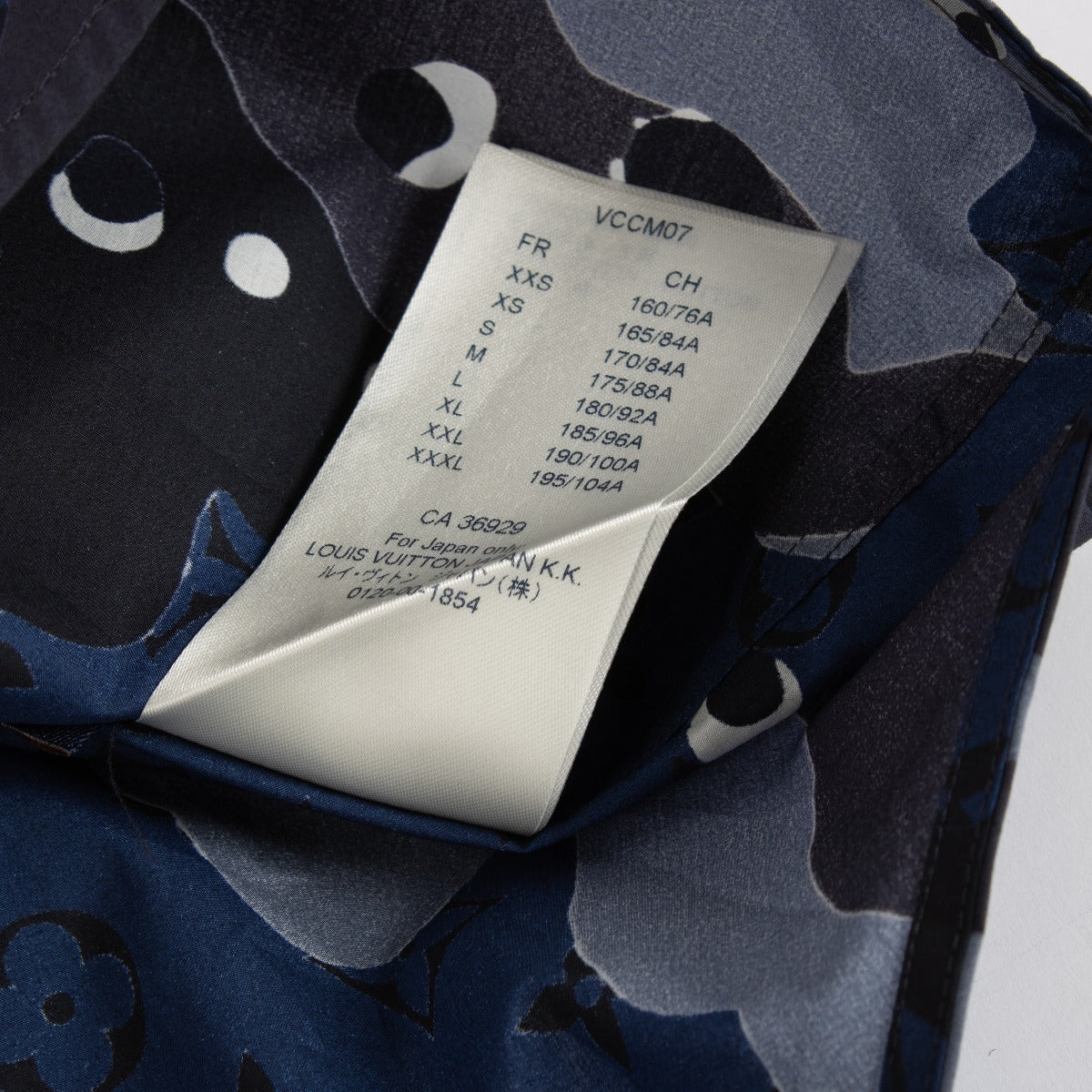Louis Vuitton Blue Monogram Camouflage Shirt - Size XS