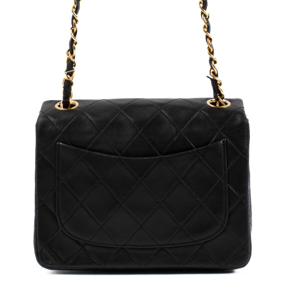 Chanel Zwarte Mini Vierkante Klassieke Tas