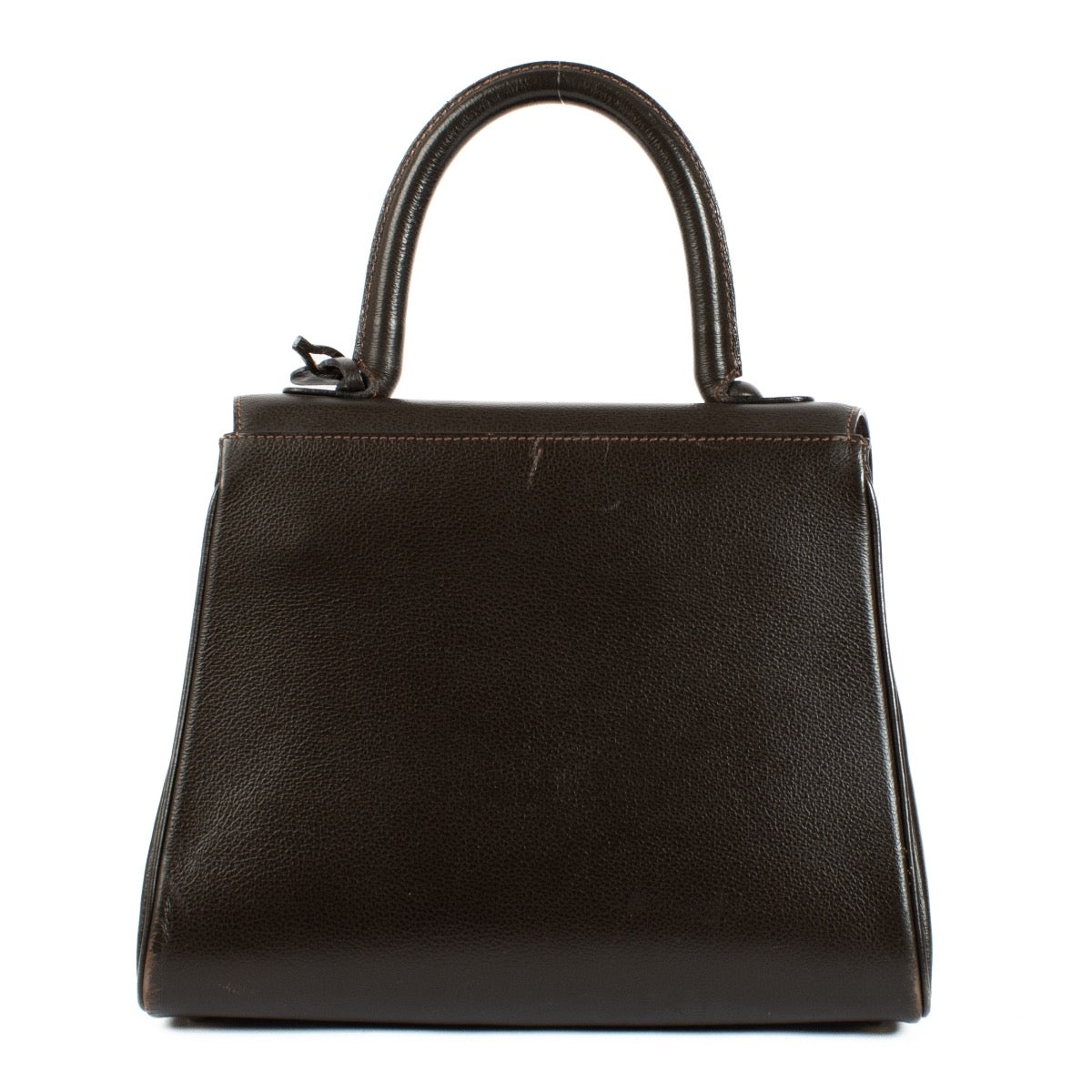 Buy authentic second hand Delvaux Café Leather Brillant PM Jumping Shoulder Bag at Labellov.com