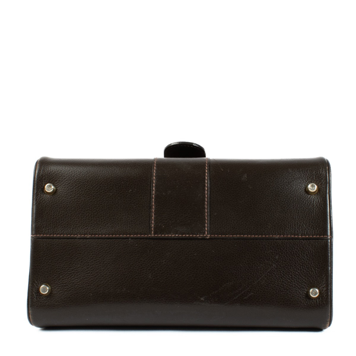 Buy authentic second hand Delvaux Café Leather Brillant PM Jumping Shoulder Bag at Labellov.com