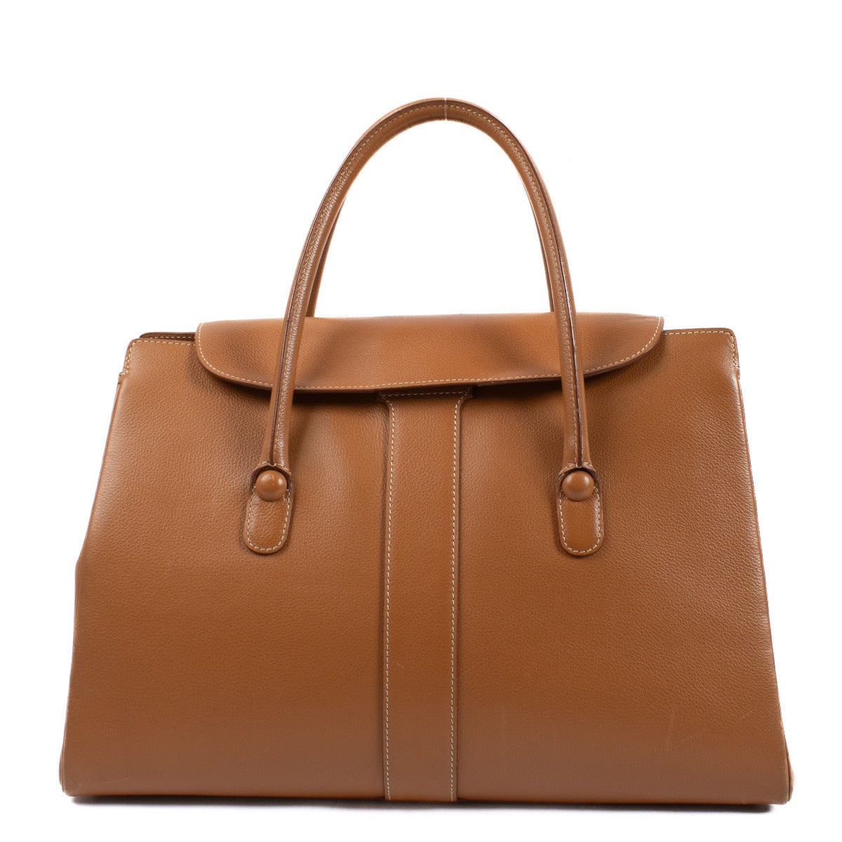 Delvaux Cognac Jumping Brillant Cabriolet Bag