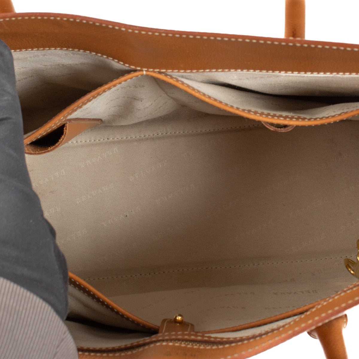 Delvaux Cognac Jumping Brillant Cabriolet Bag