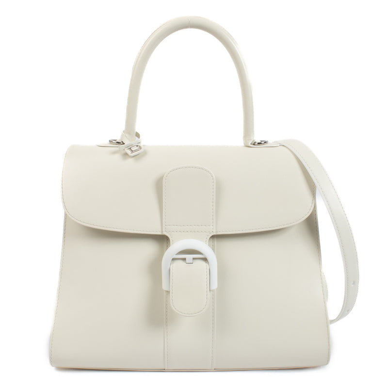 Buy authentic second hand Delvaux Ivory Box Calf Brillant MM at Labellov.com