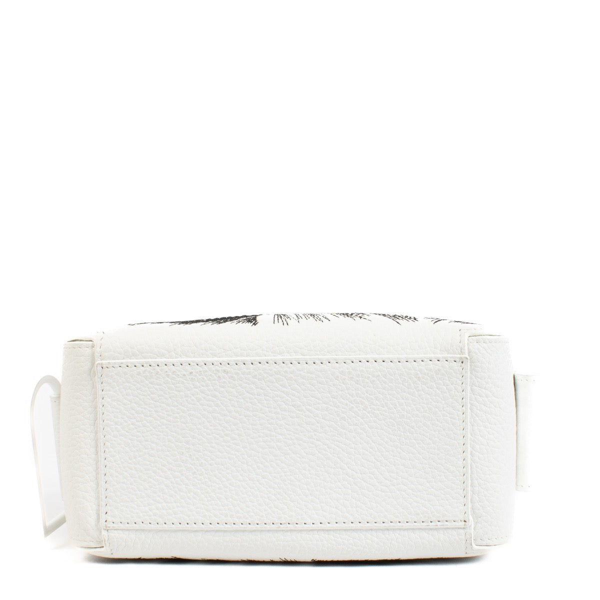 Delvaux White Taurillon Soft Graffiti Embroidered Cool Box Mini