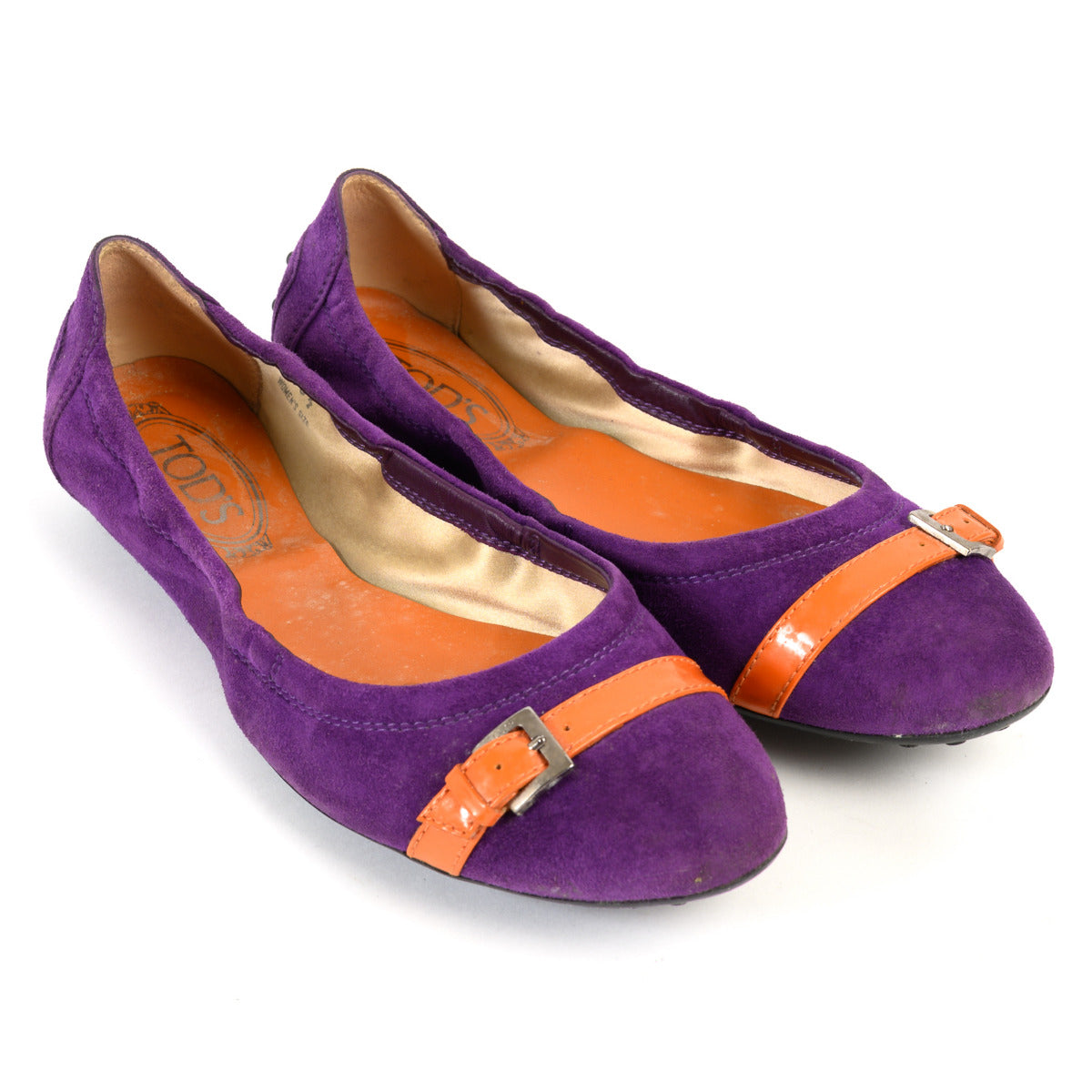 Tods Purple Flats - size 39.5