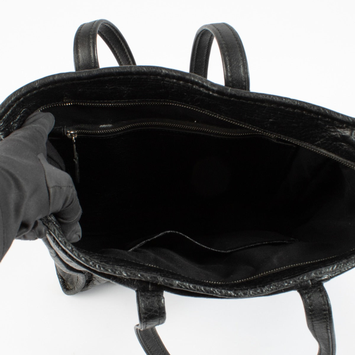 Balenciaga Black Arena Bazar M Tote Bag