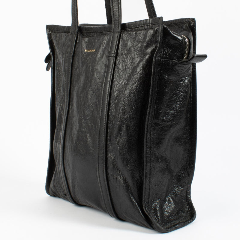 Balenciaga Black Arena Bazar M Tote Bag