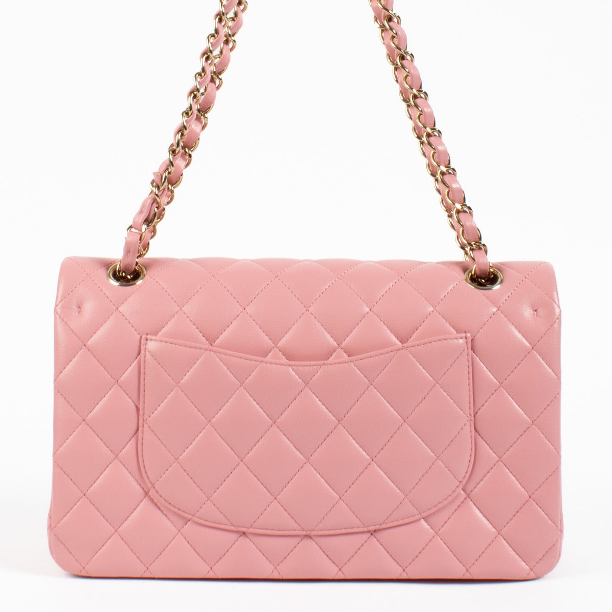 Shop authentic second hand Chanel Pink Lambskin Medium Classic 11.12 Bag on www.labellov.com
