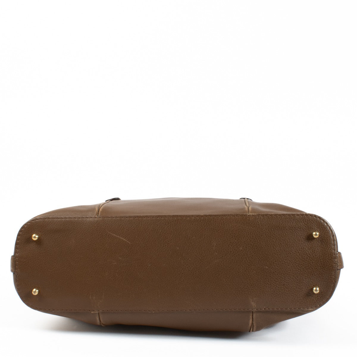 Delvaux Bruine Leren Draagtas