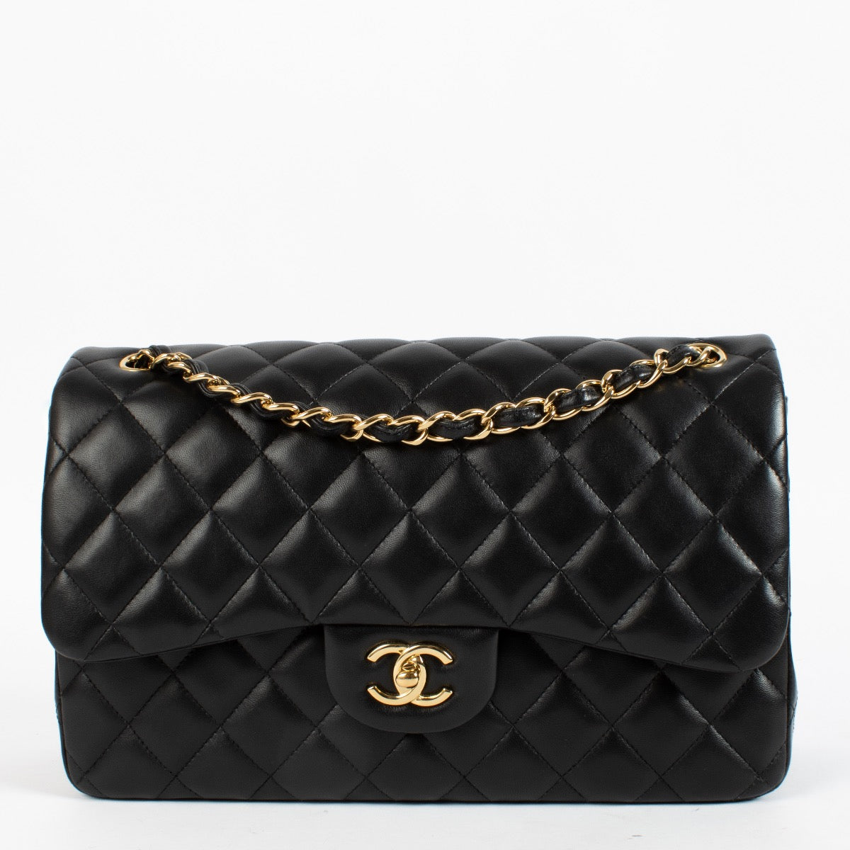 Shop 100% authentic secondhand Chanel Black Lambskin Large Classic Bag on Labellov.com