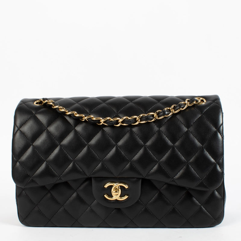 Shop 100% authentic secondhand Chanel Black Lambskin Large Classic Bag on Labellov.com