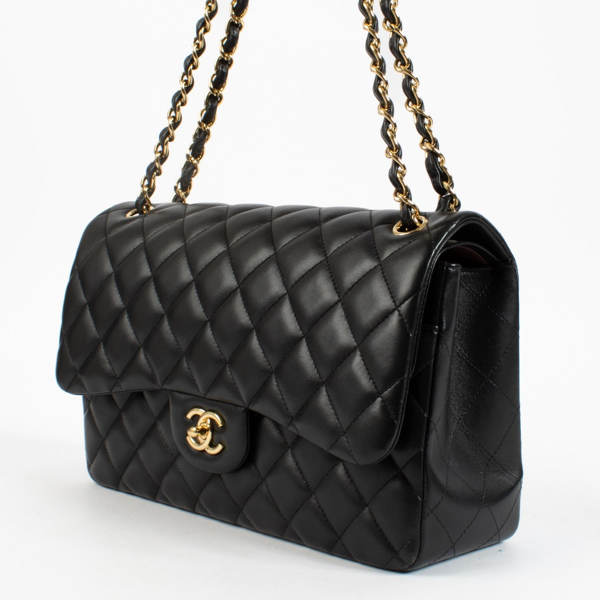 Shop 100% authentic secondhand Chanel Black Lambskin Large Classic Bag on Labellov.com