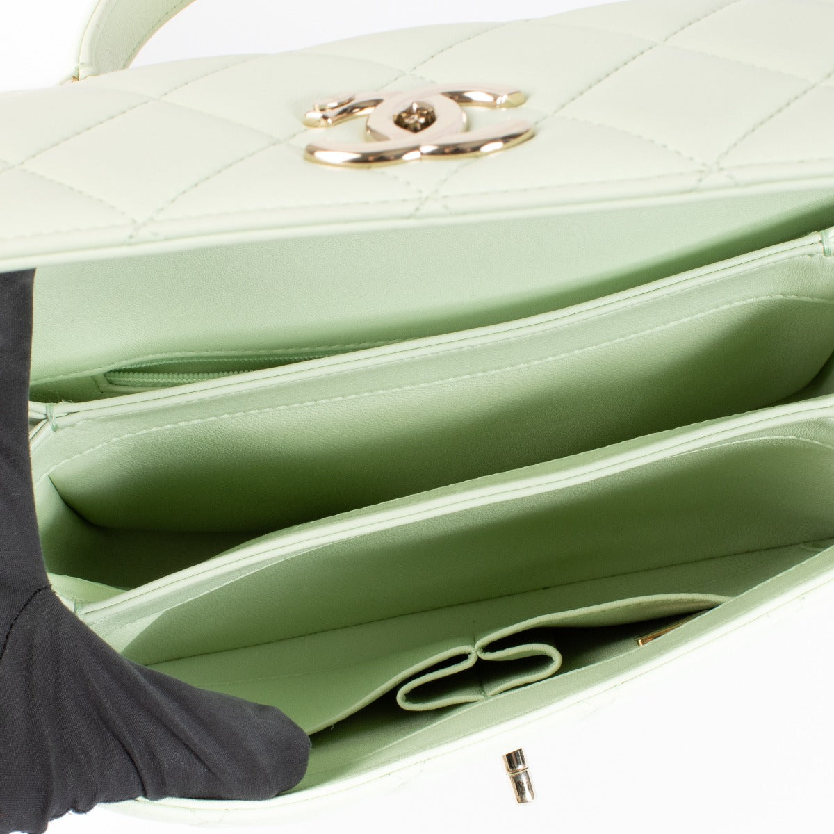 Sac Trendy CC petit format vert Chanel