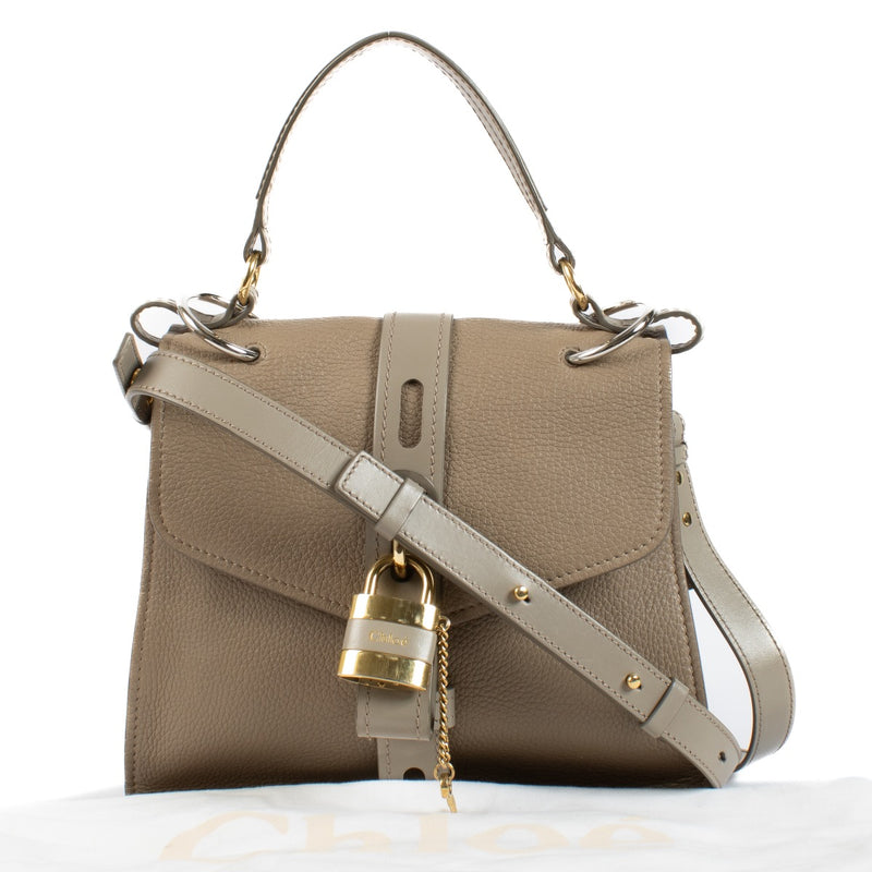 Buy authentic preloved Chloé Leather Beige Medium Aby Day Bag on Labellov.com