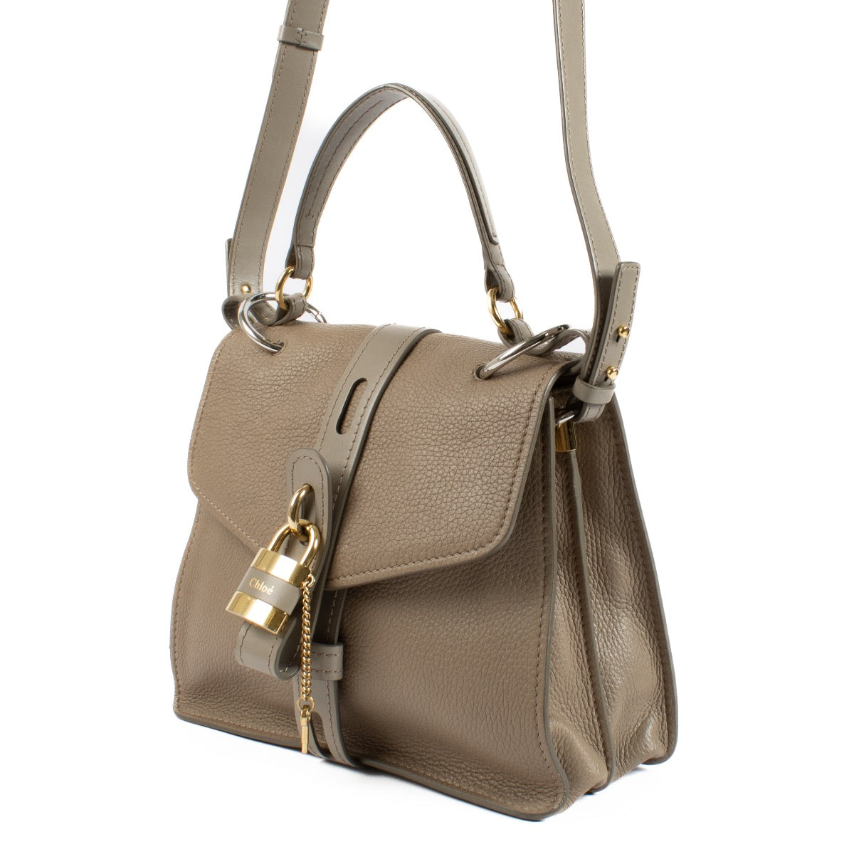 Buy authentic preloved Chloé Leather Beige Medium Aby Day Bag on Labellov.com