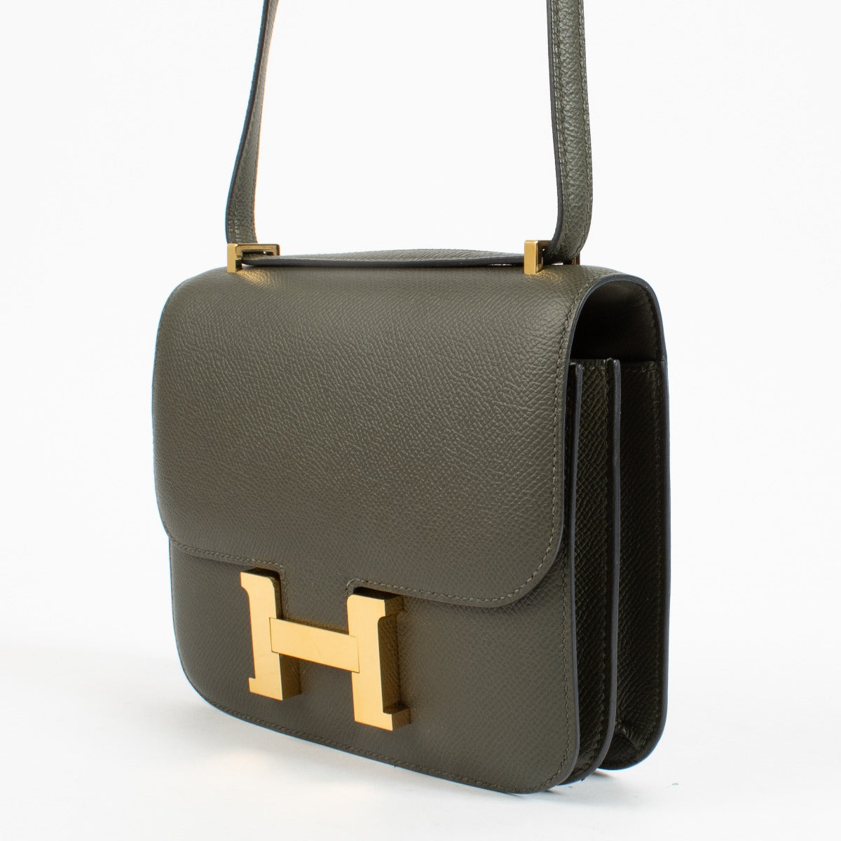 Hermès Constance Mini Vert Gris Epsom GHW