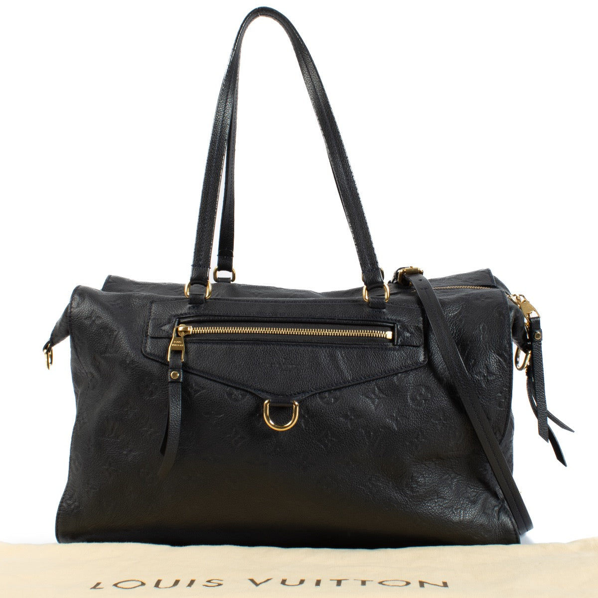 Shop safe online 100% Authentic second hand Louis Vuitton Blue Infini Monogram Empreinte Lumineuse Bag on Labellov.com
