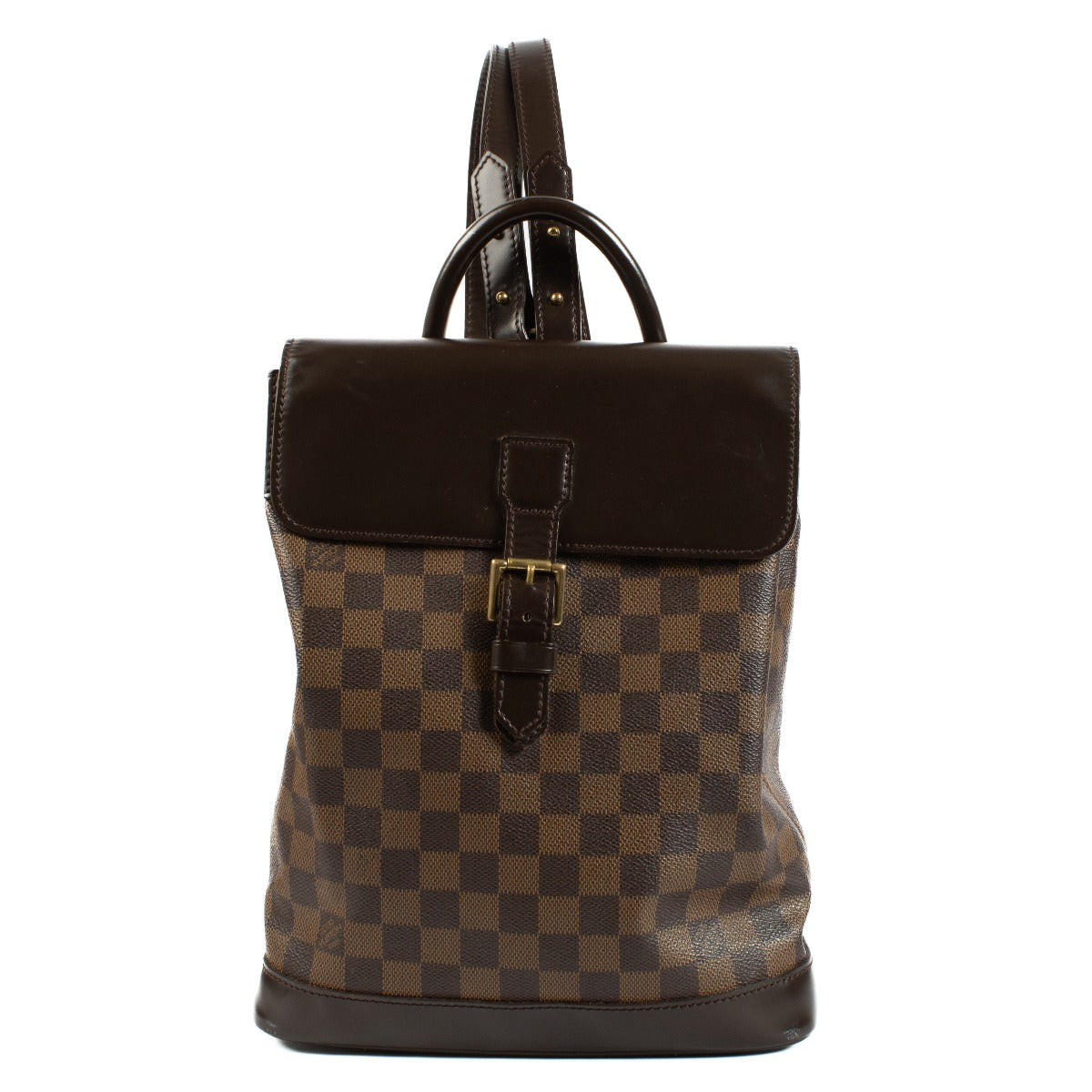 Shop 100% authentic Louis Vuitton Damier Ebene Soho Backpack on Labellov.com