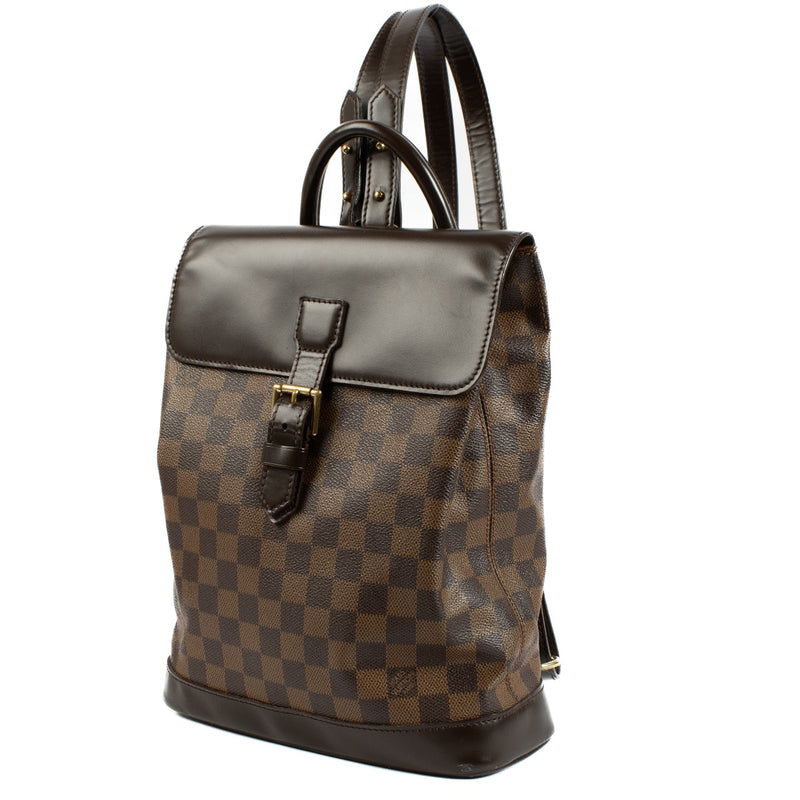 Shop 100% authentic Louis Vuitton Damier Ebene Soho Backpack on Labellov.com