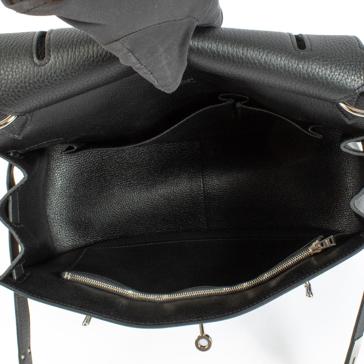 Hermès Jypsière 31 Black Clemence PHW