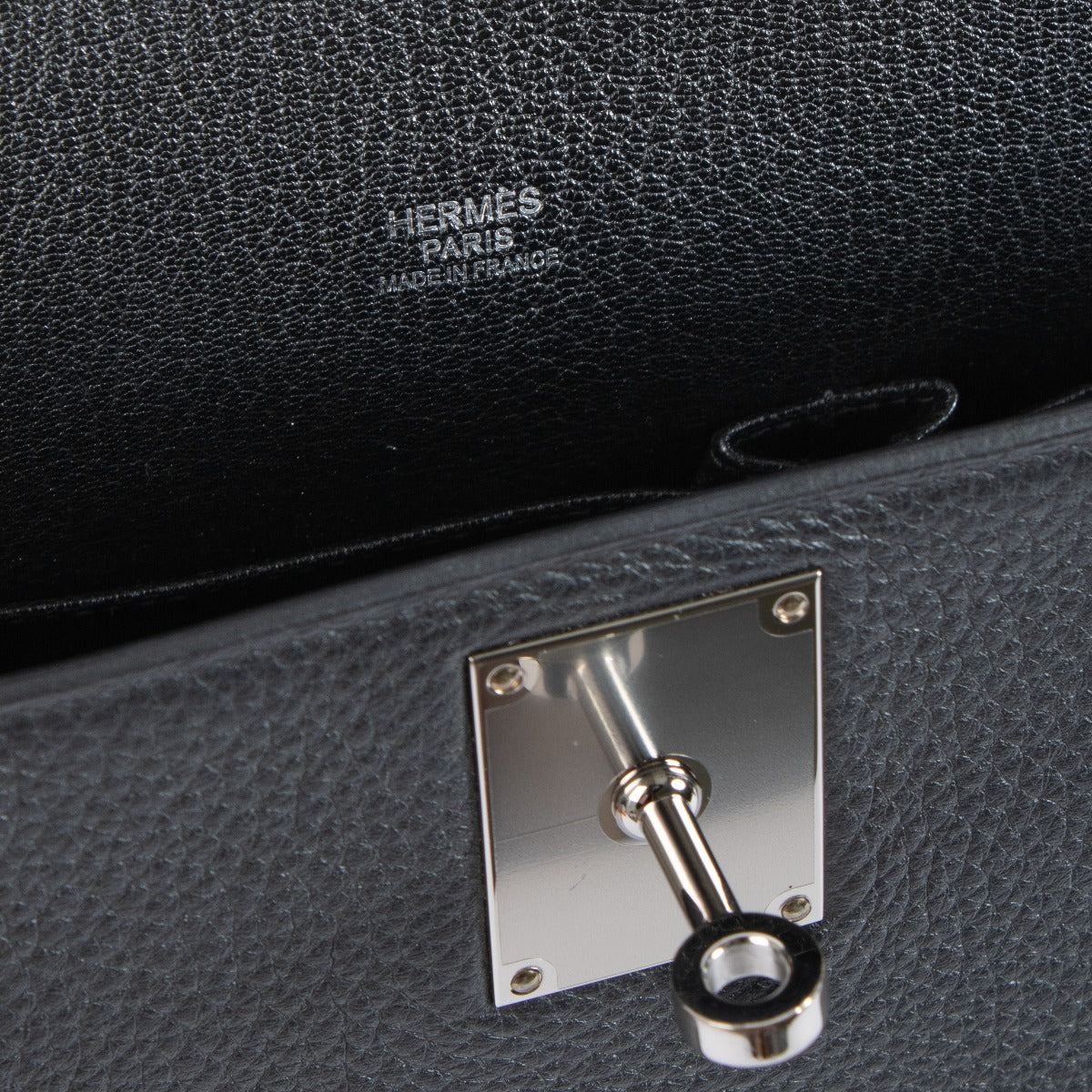 Hermès Jypsière 31 Black Clemence PHW