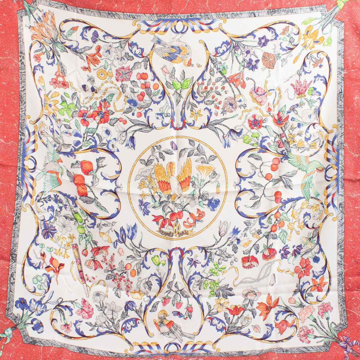 Authentic second-hand Hermès Carré 90 Pierres d'Orient et d' Occident Silk Scarf on labllov.com
