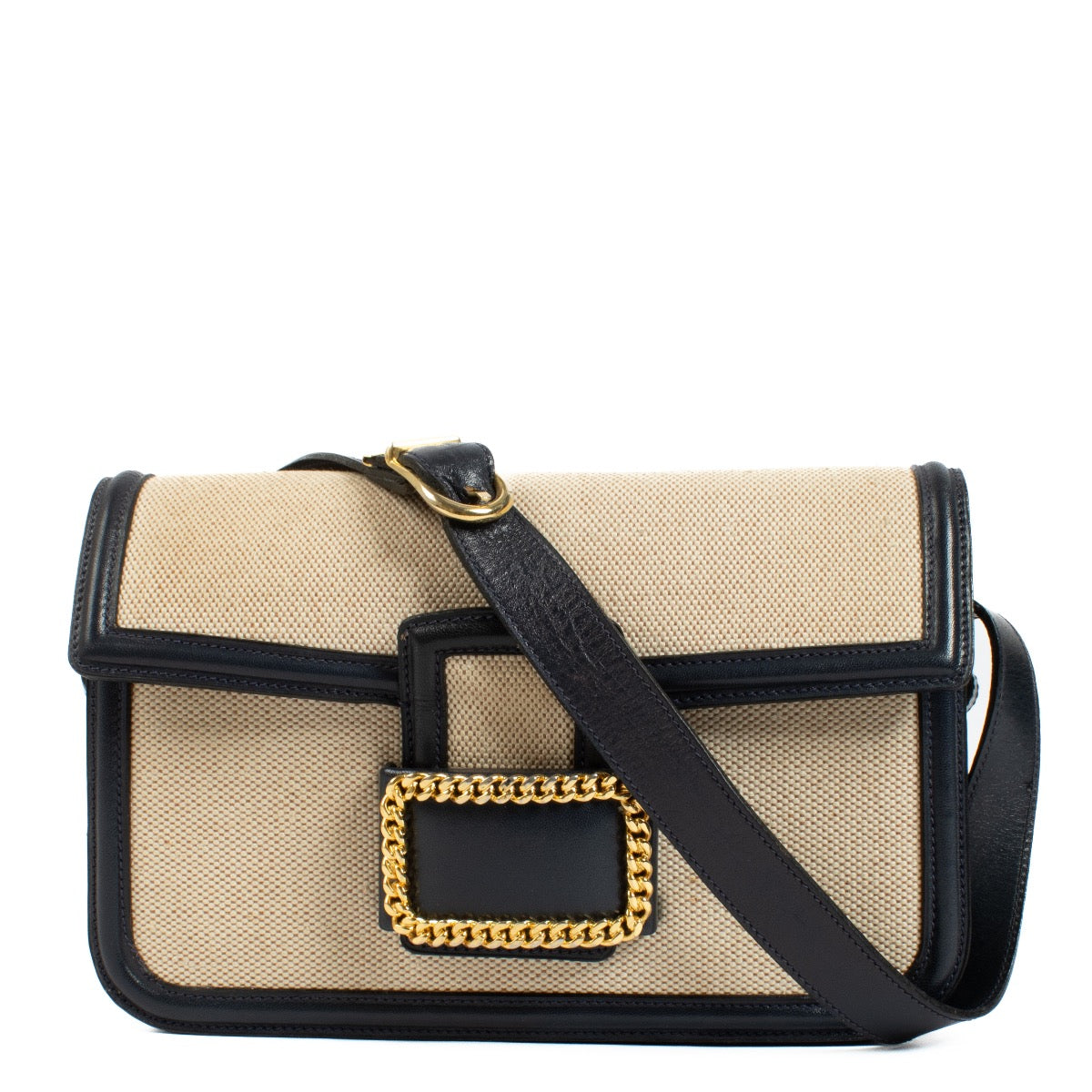 Authentic second hand Celine Canvas/Leather Chain Buckle Bag on Labellov.com