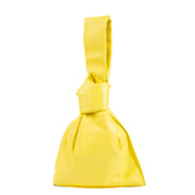 Bottega Veneta Yellow Twist Clutch Bag