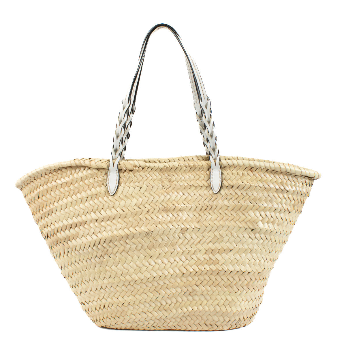 Prada Beige Raffia Basket Bag