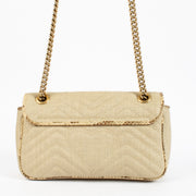 Shop 100% authentic secondhand Gucci Beige Raffia Medium GG Marmont Crossbody on Labellov.com