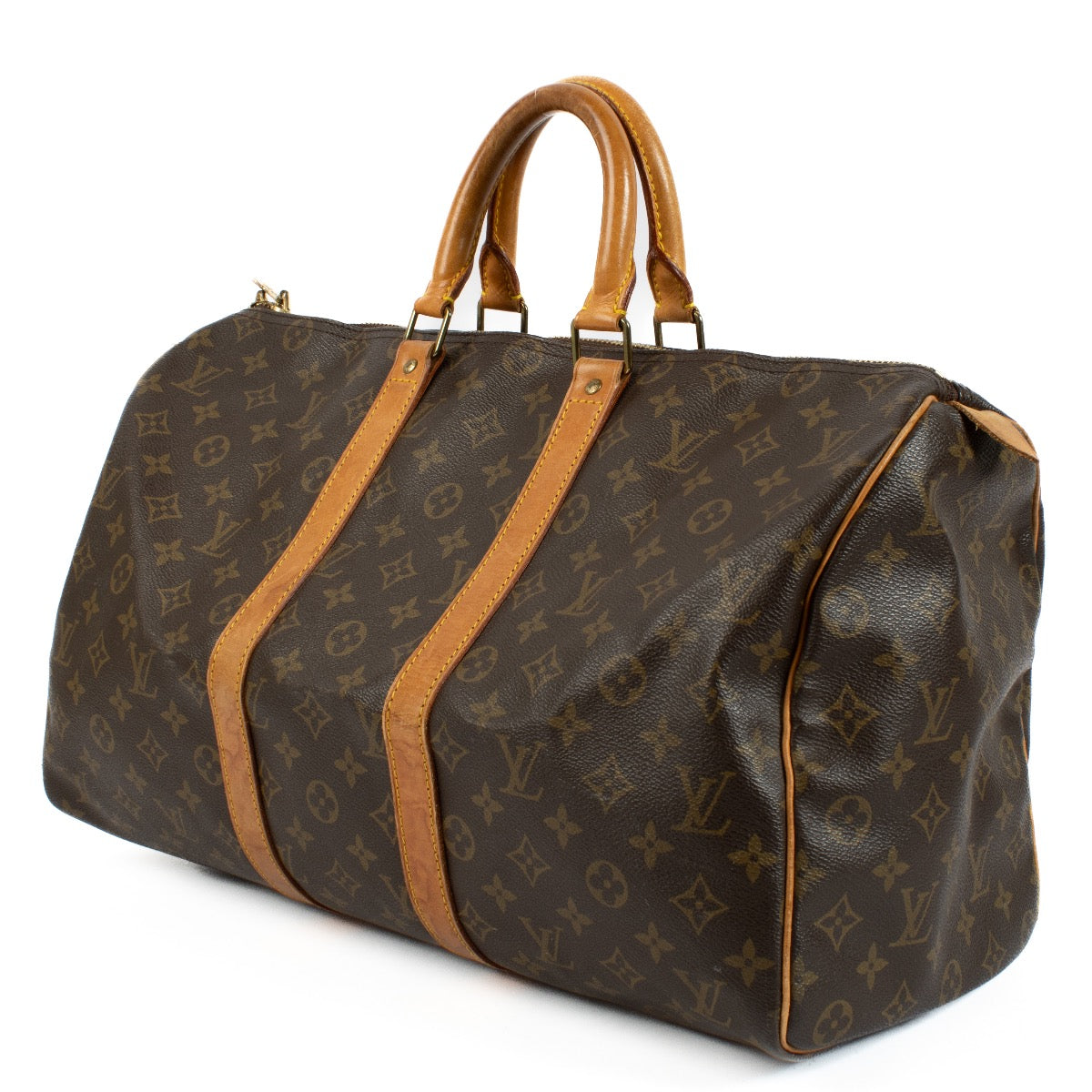Buy authentic second hand Louis Vuitton Monogram Leather Keepall 45 at Labellov.com