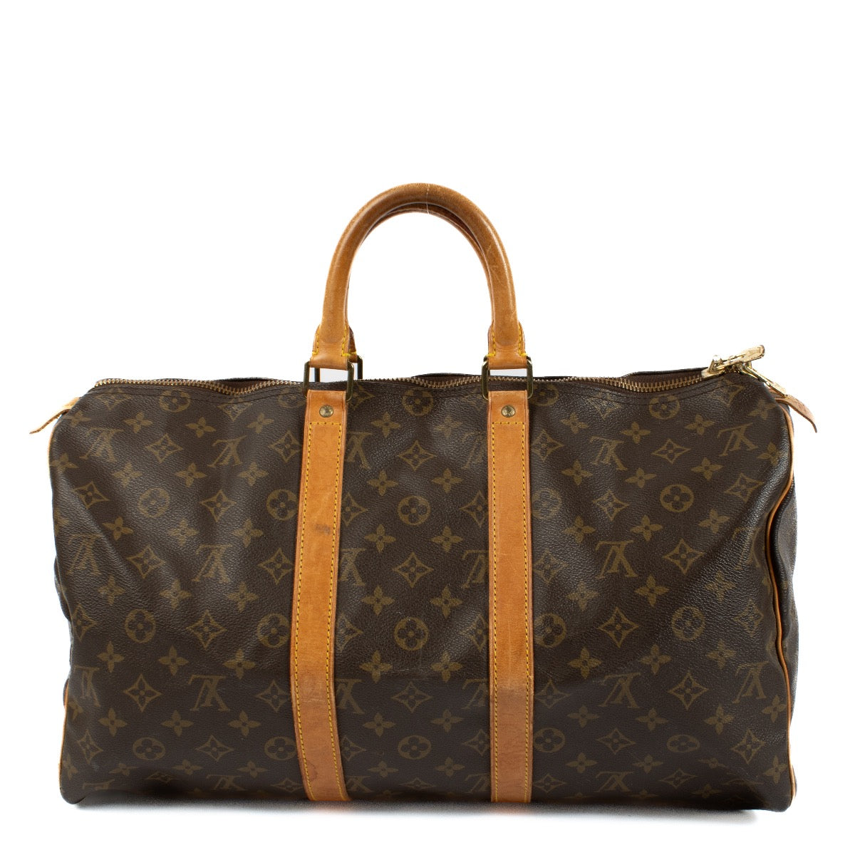 Buy authentic second hand Louis Vuitton Monogram Leather Keepall 45 at Labellov.com