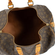Buy authentic second hand Louis Vuitton Monogram Leather Keepall 45 at Labellov.com