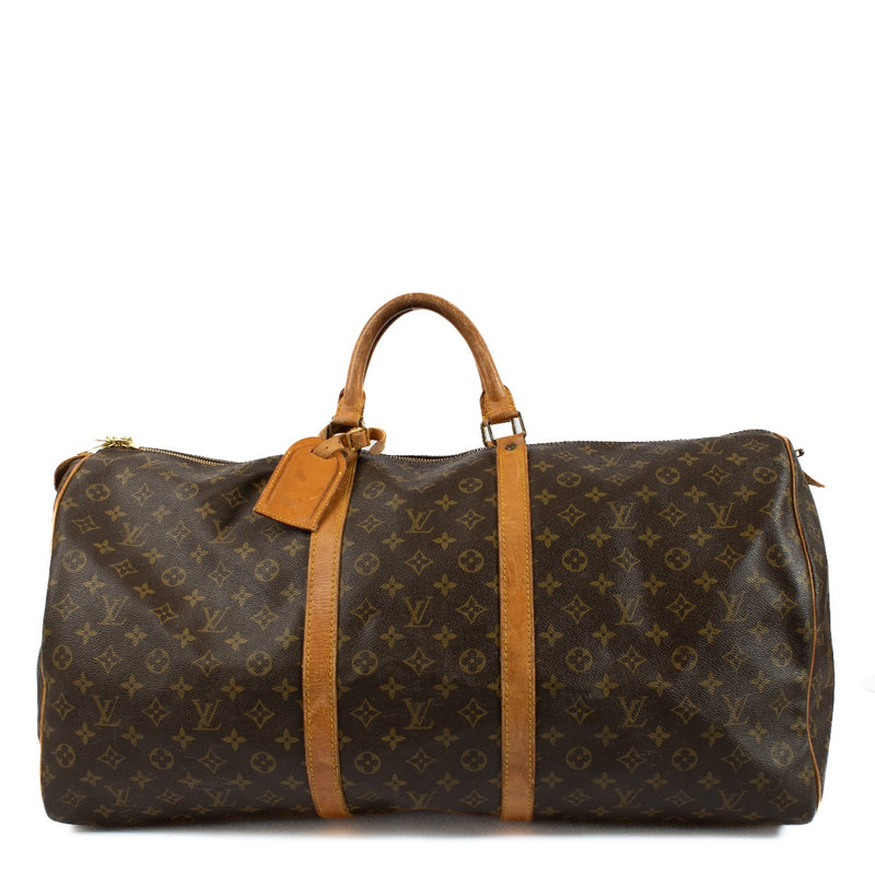 Authentic second hand Louis Vuitton Monogram Keepall 60 Travel bag on Labellov.com