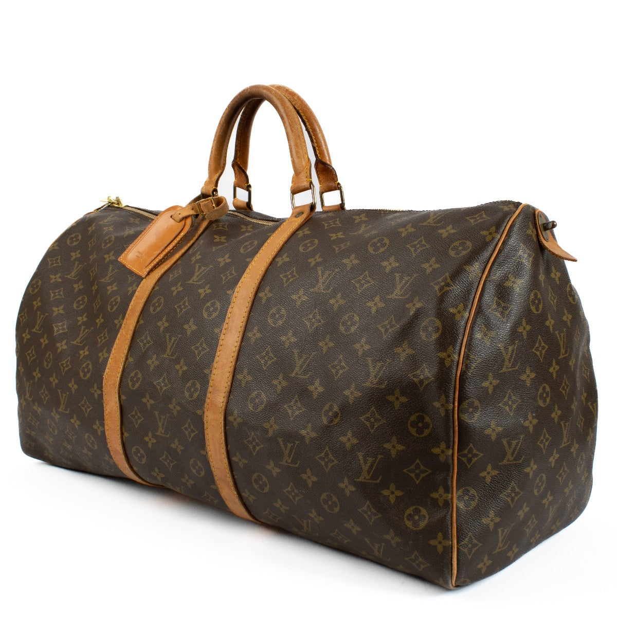 Authentic second hand Louis Vuitton Monogram Keepall 60 Travel bag on Labellov.com