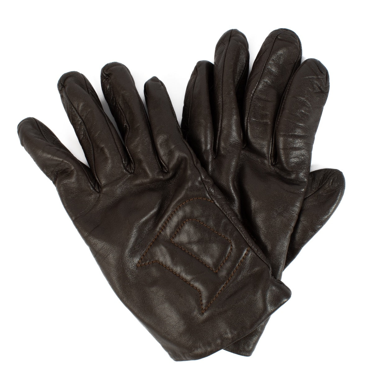 Delvaux Brown Leather Gloves