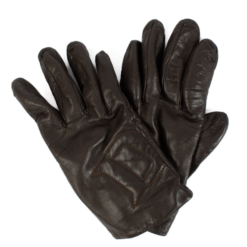 Delvaux Brown Leather Gloves