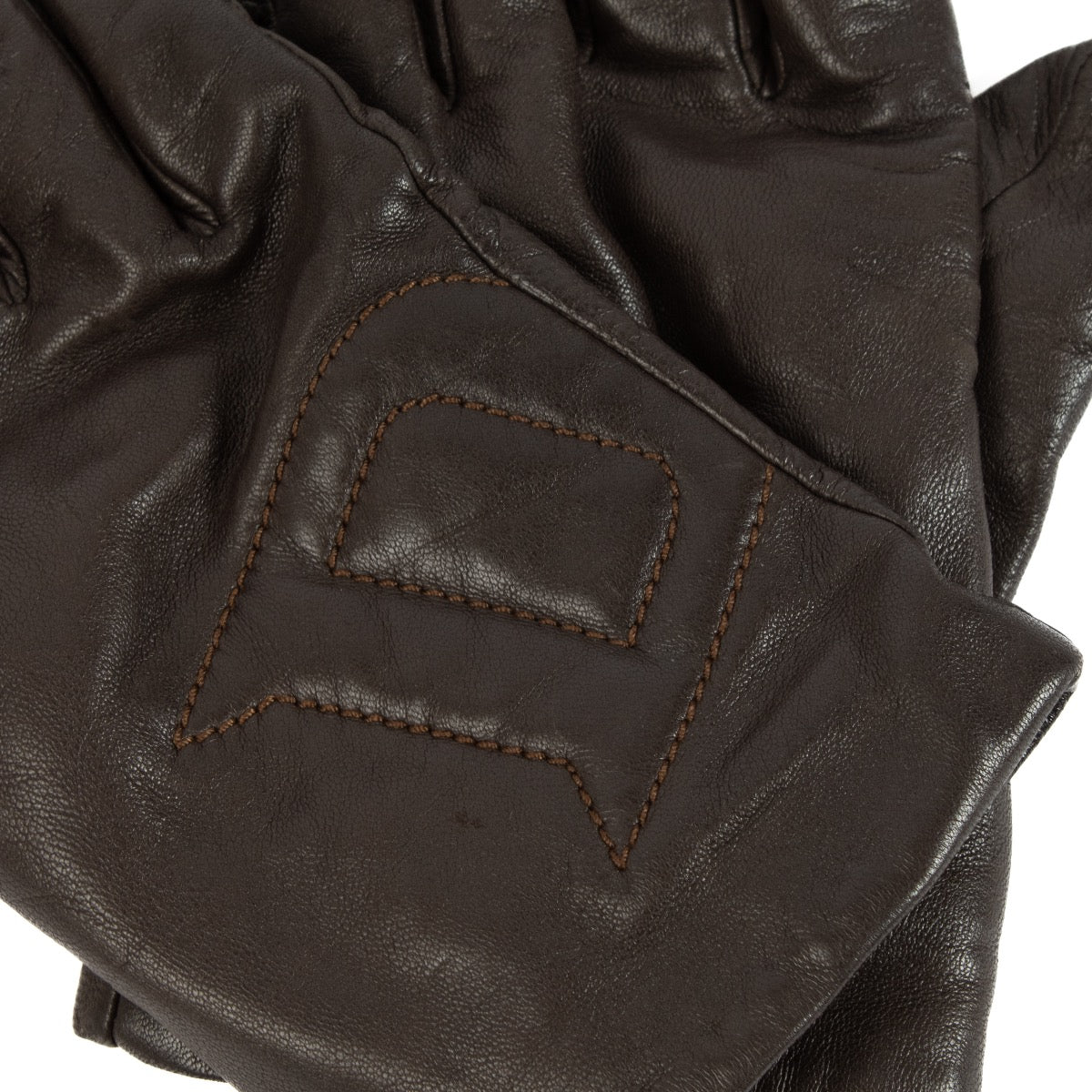 Delvaux Brown Leather Gloves