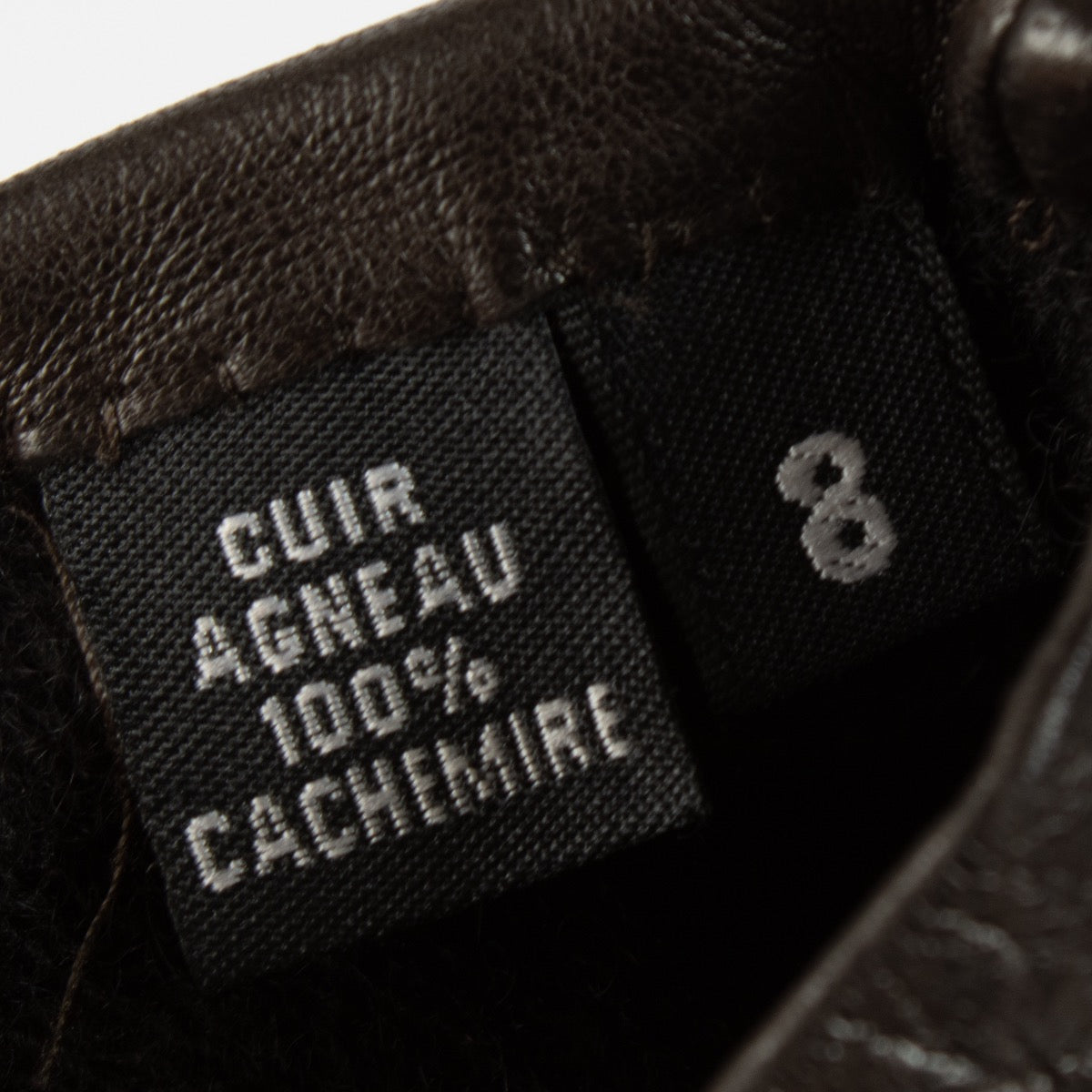Delvaux Brown Leather Gloves