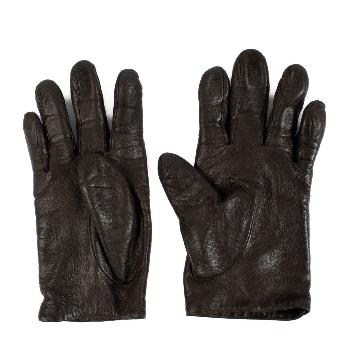 Delvaux Brown Leather Gloves