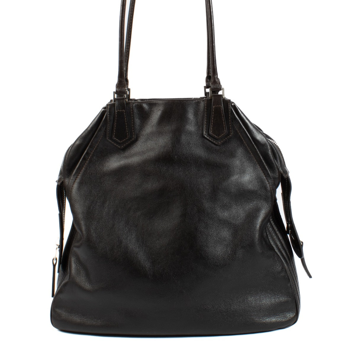 Delvaux Brown Biker Bag