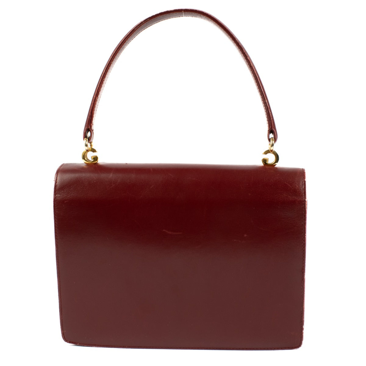 Gucci Vintage Burgundy Leather Handbag