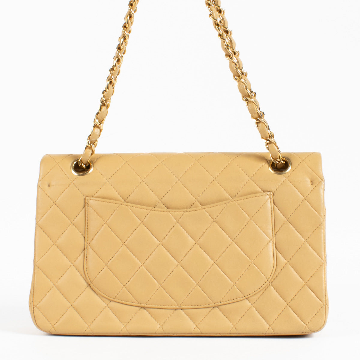 Chanel Vintage Beige Medium Classic Bag