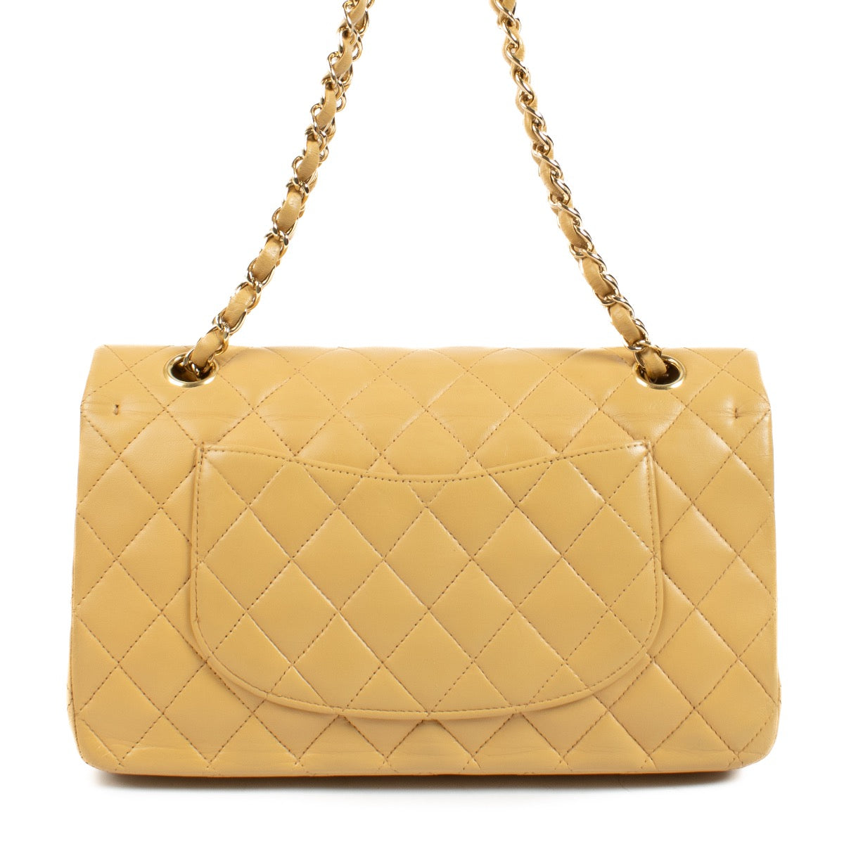 Shop 100% authentic second hand Chanel Vintage Beige Medium Classic Bag on labellov.com