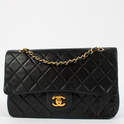 shop 100% authentic second hand Chanel Vintage Black Lambskin Medium Classic Bag on Labellov.com