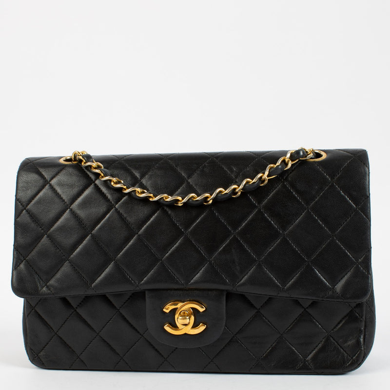 shop 100% authentic second hand Chanel Vintage Black Lambskin Medium Classic Bag on Labellov.com