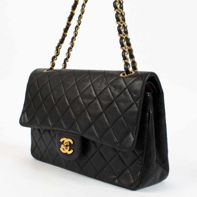 shop 100% authentic second hand Chanel Vintage Black Lambskin Medium Classic Bag on Labellov.com