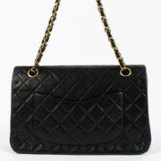 shop 100% authentic second hand Chanel Vintage Black Lambskin Medium Classic Bag on Labellov.com