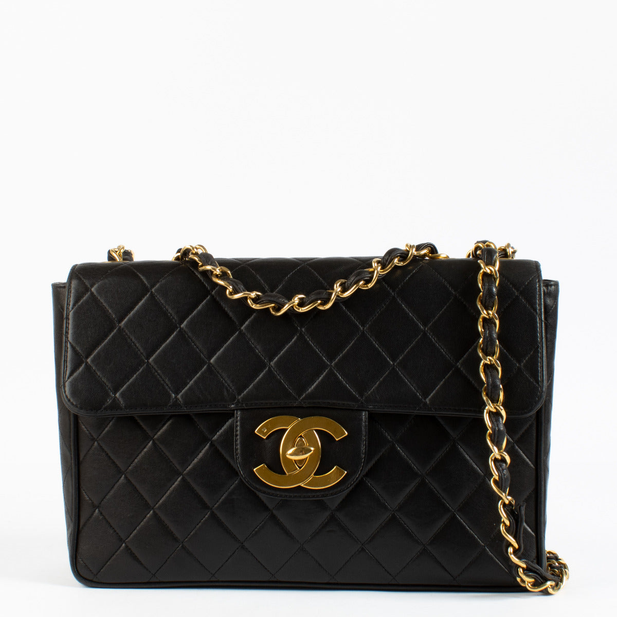 Chanel Zwarte Maxi Jumbo XL Classic Flap Bag