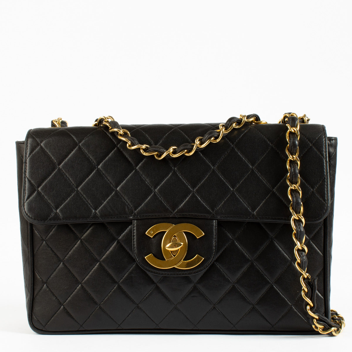 Chanel Black Maxi Jumbo XL Classic Flap Bag